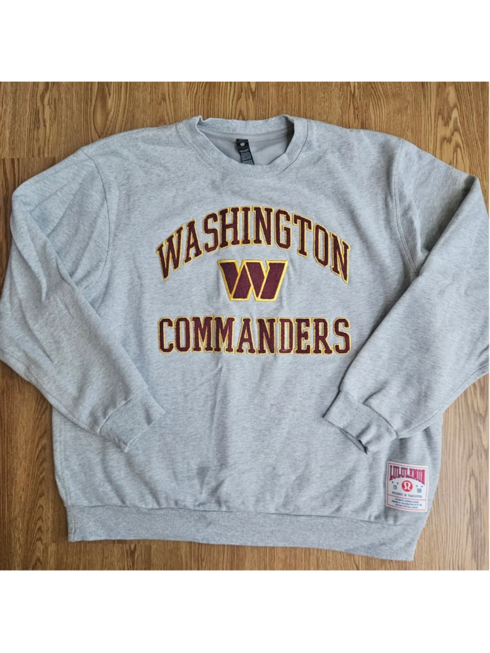 Lululemon Washington Commanders NFL Steady State Crewneck Sweatshirt Mens XL